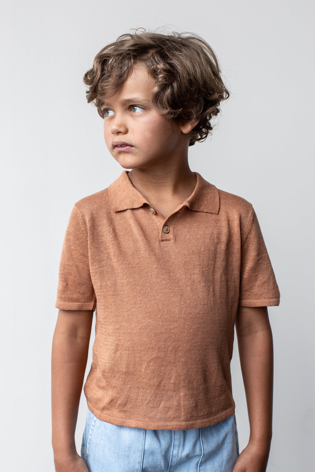 Aymara Copper Baltazar Linen Polo