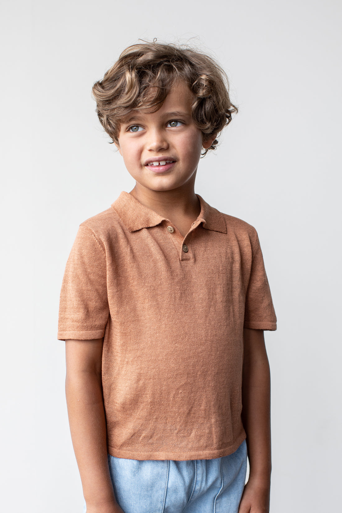 Aymara Copper Baltazar Linen Polo