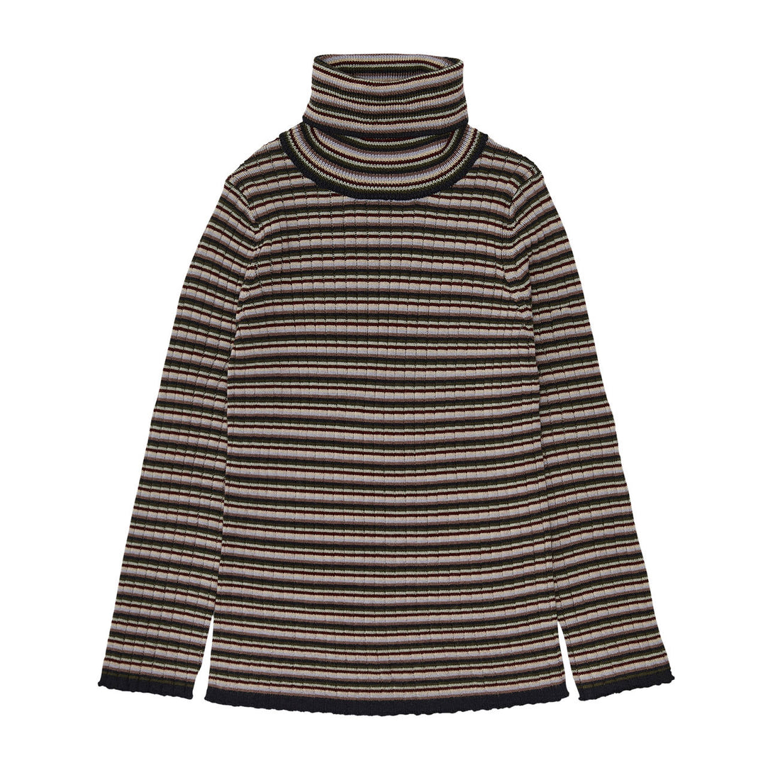 FUB Rollneck Top - Multi Stripe