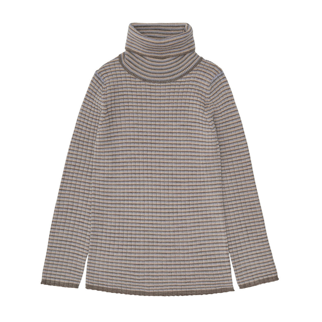 FUB Rollneck Top - Beige Melange/Hay/Lavender