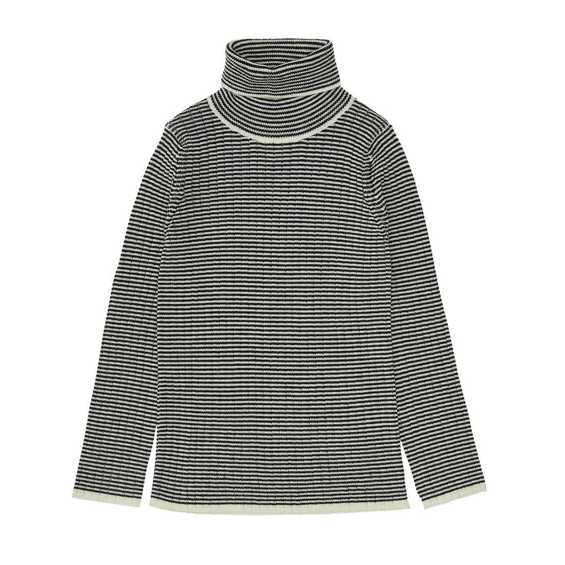 FUB Rollneck Top - Ecru/Dark Navy