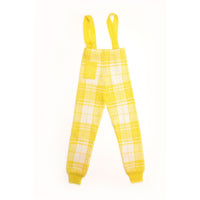 Ligne Noire Yellow Edition Mohair Tartan Strap Trousers