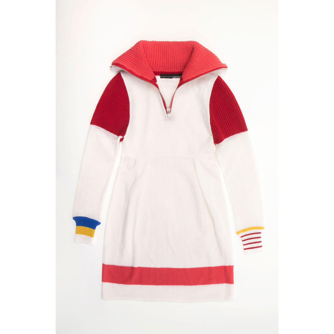 Ligne Noire White Zip Little Dress