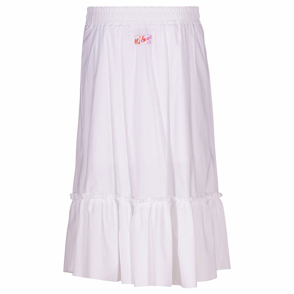 Pinko Off White Logo Maxi Skirt