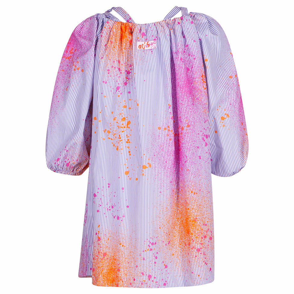 Pinko Splattered Paint Popelin Dress