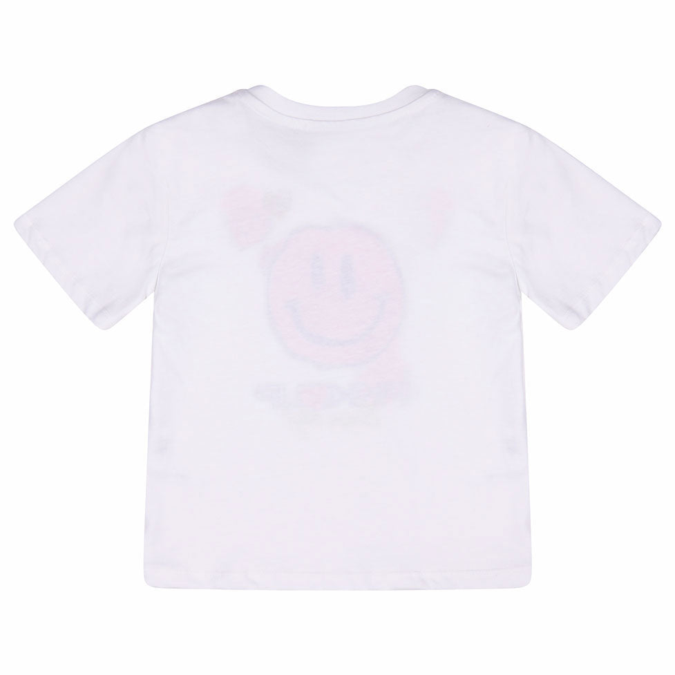Pinko Smiley Satin Jersey Tee