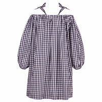 Pinko Black Gingham Popelin Dress