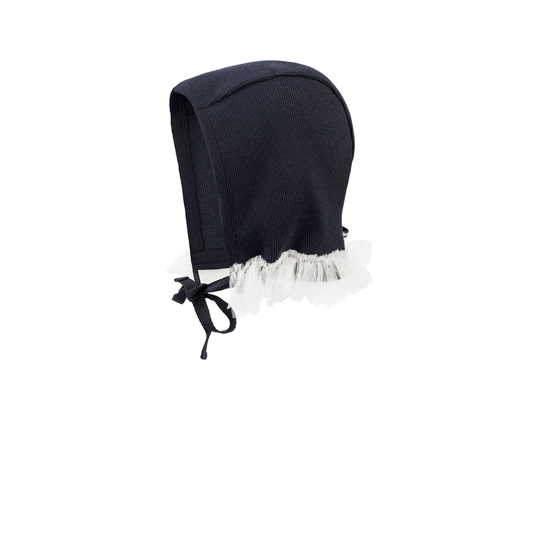 Little Creative Factory Black Soft Baby Bonnet