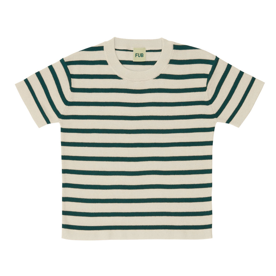 Fub Ecru/Deep Green Oversized T-Shirt