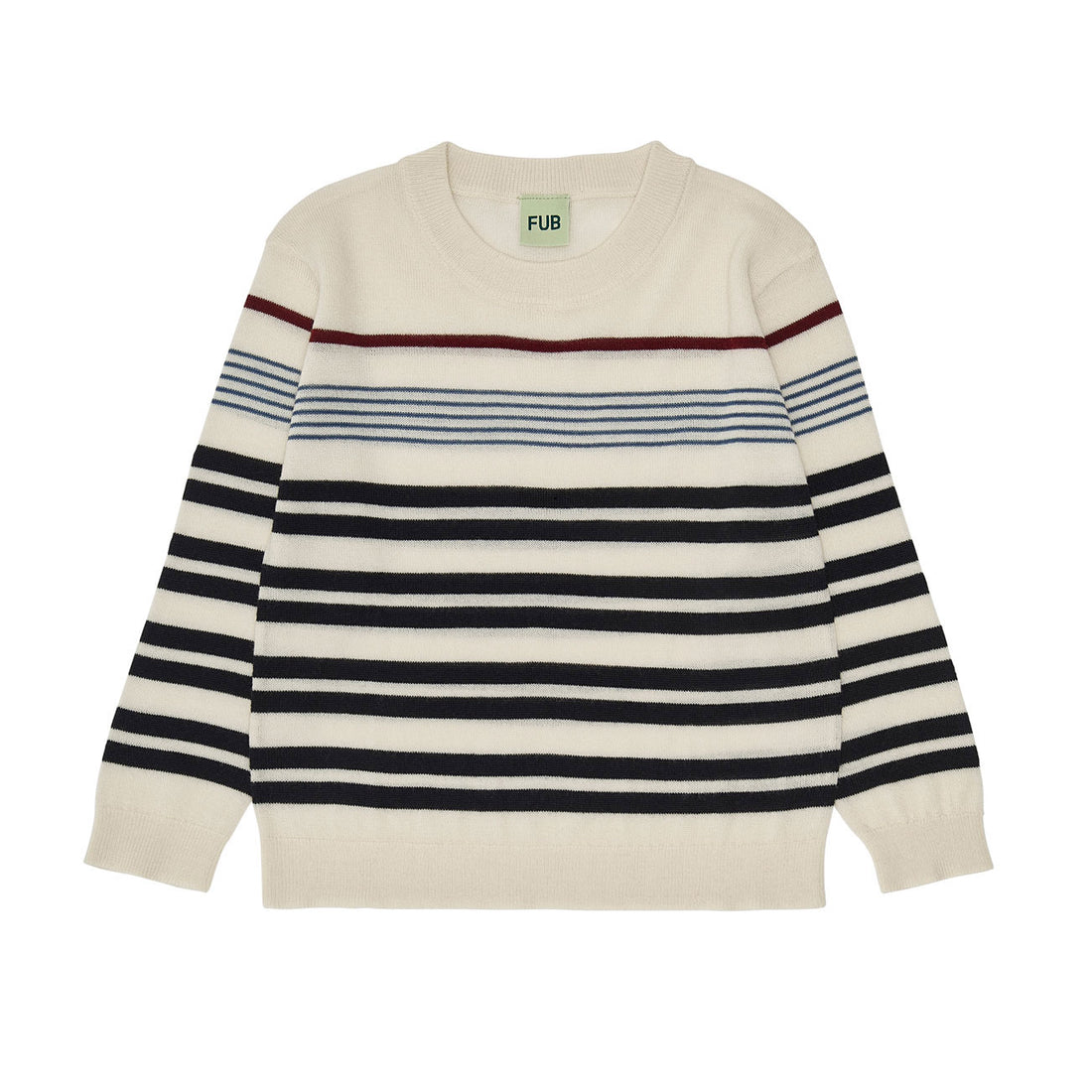 FUB Striped Top - Ecru/Dark Navy/Indigo/Be