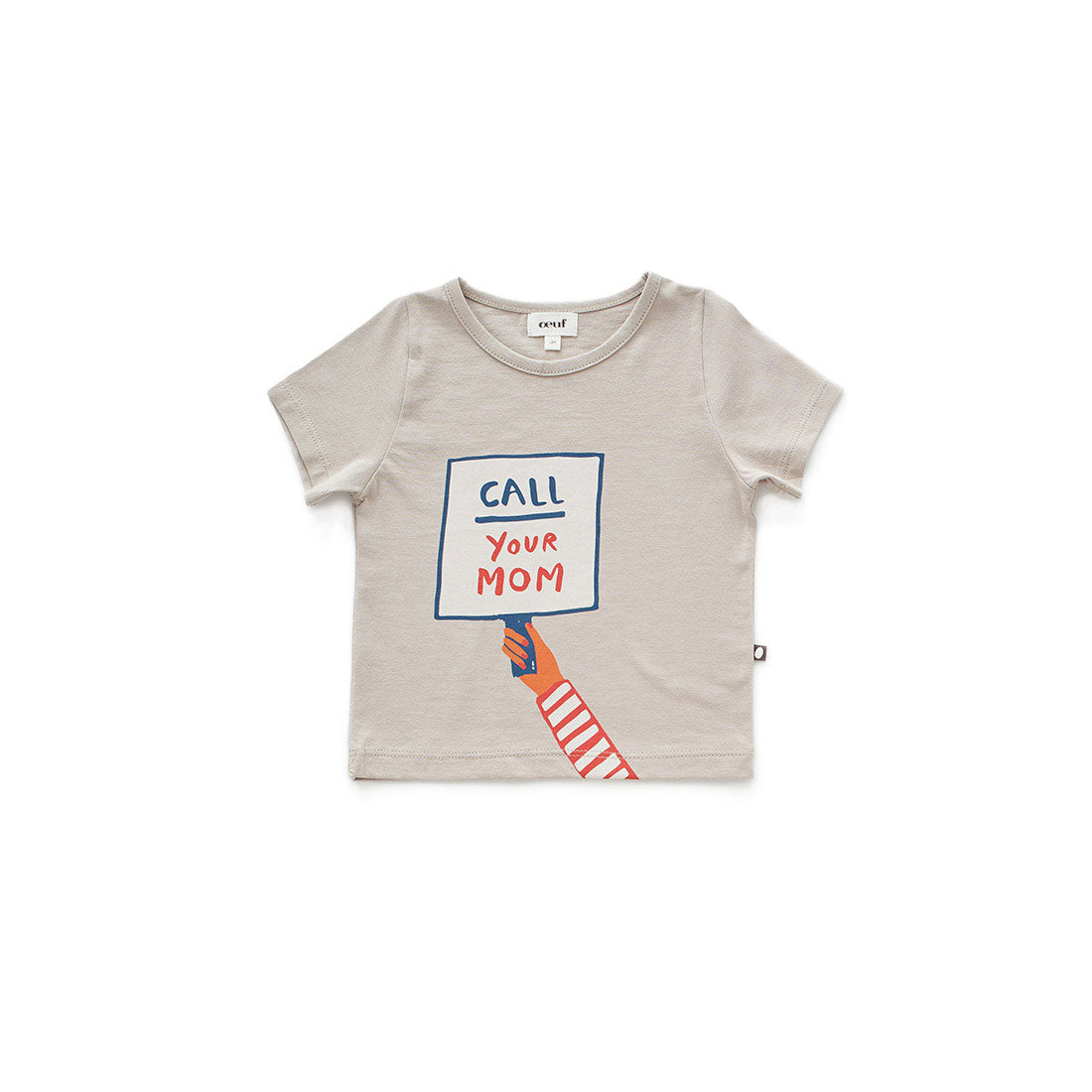 Oeuf Taupe Sign Tee