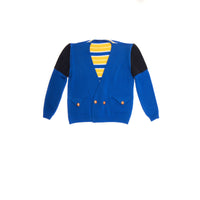 Ligne Noire Shock Blue Buttons Cardigan