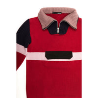 Ligne Noire Red Half Zip Sweatshirt