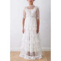 Petite Amalie White Eva Tulle Skirt