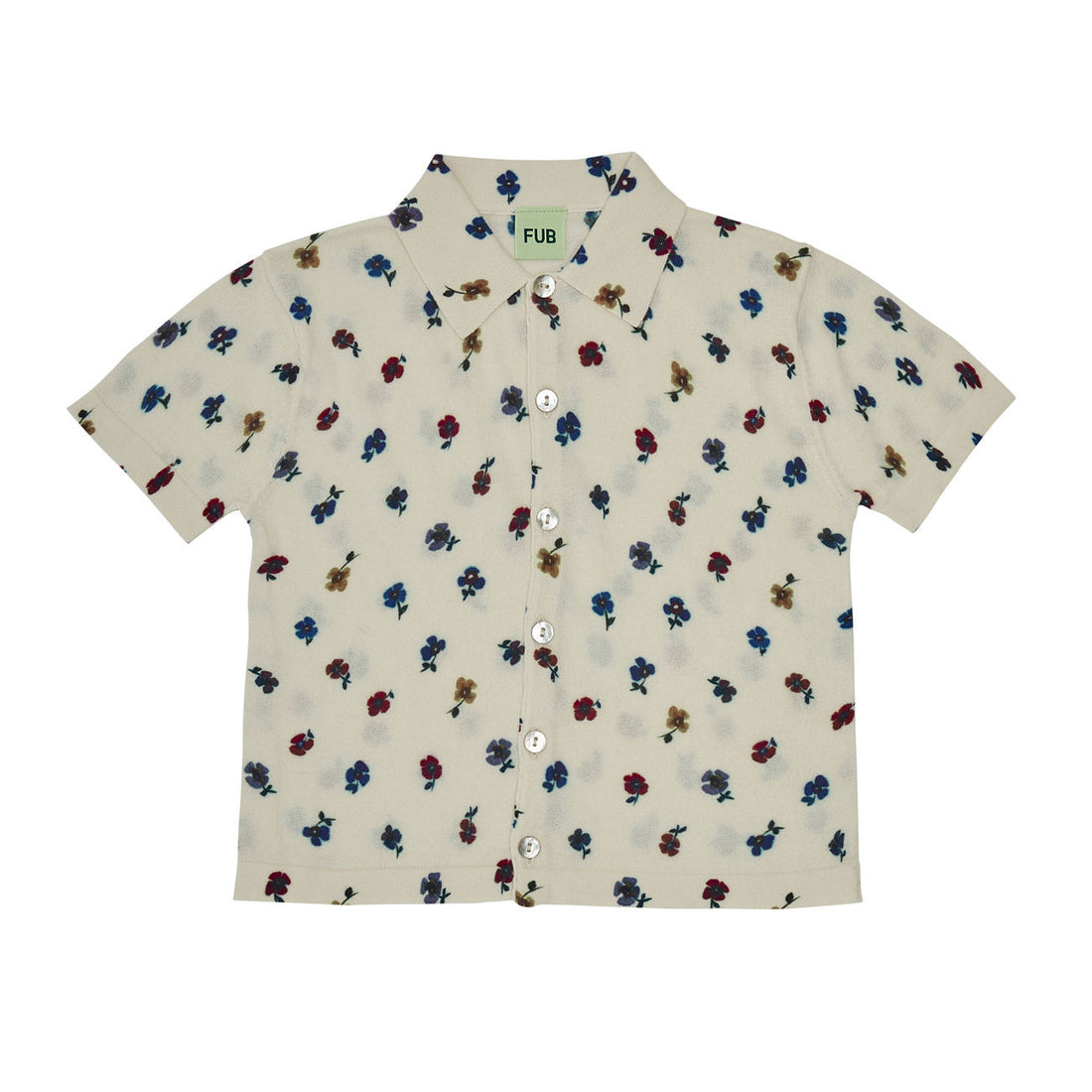 FUB Ecru/Flower Printed Shirt
