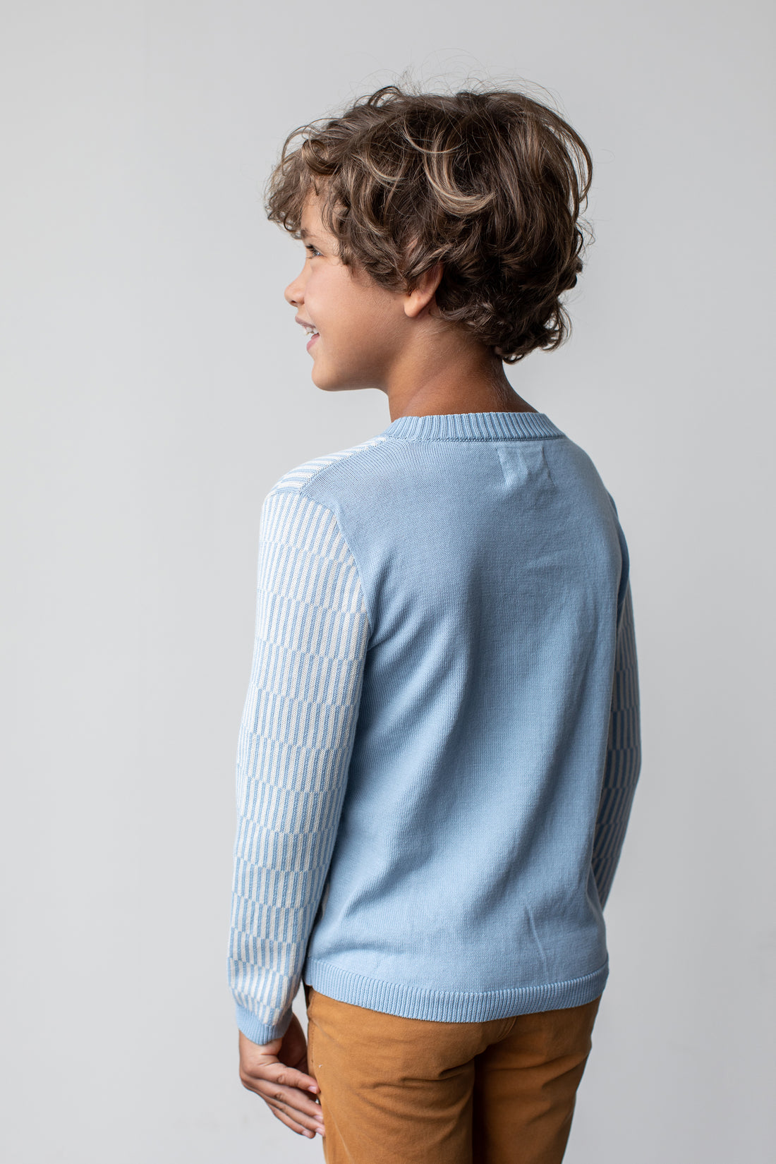Aymara Sky Bert Cotton Knit Pullover