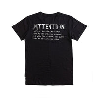 Nununu Black Adult Attention T-Shirt