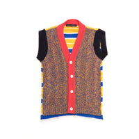Ligne Noire Blue/Yellow Melange Vest