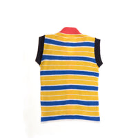 Ligne Noire Blue/Yellow Melange Vest