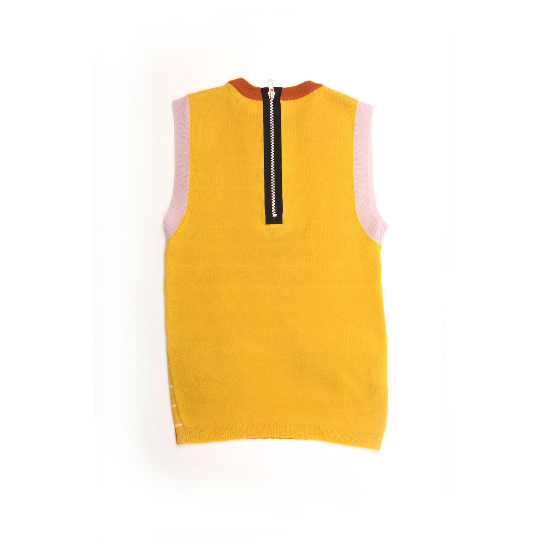 Ligne Noire Yellow Zip Tartan Dress