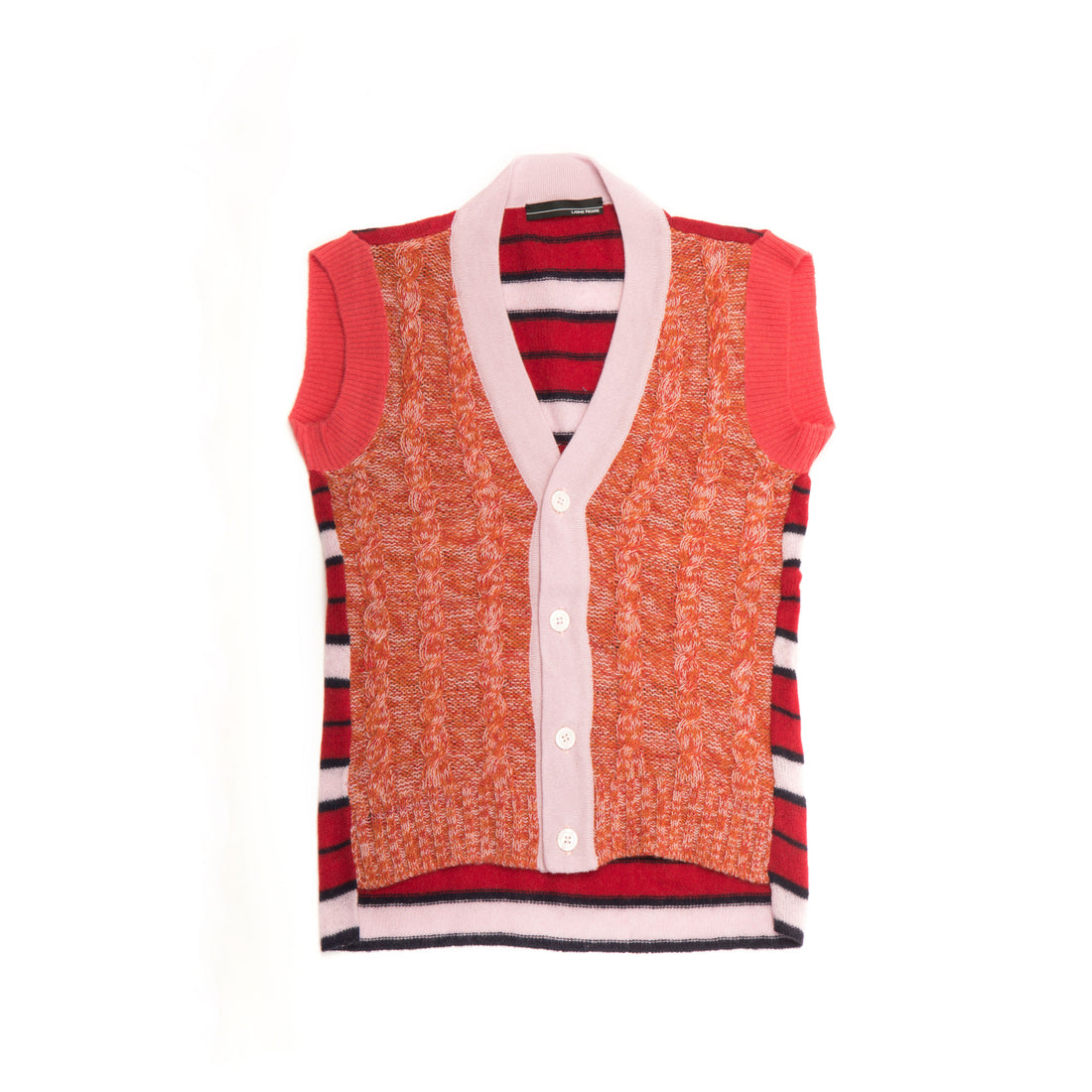 Ligne Noire Orange/Red Melange Vest