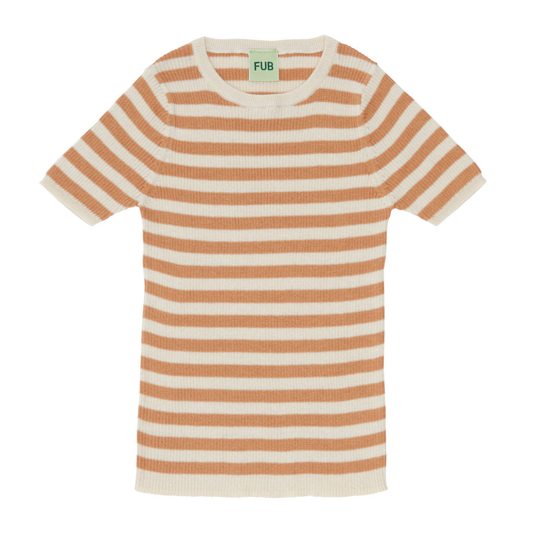 Fub Ecru/Apricot Rib Tee