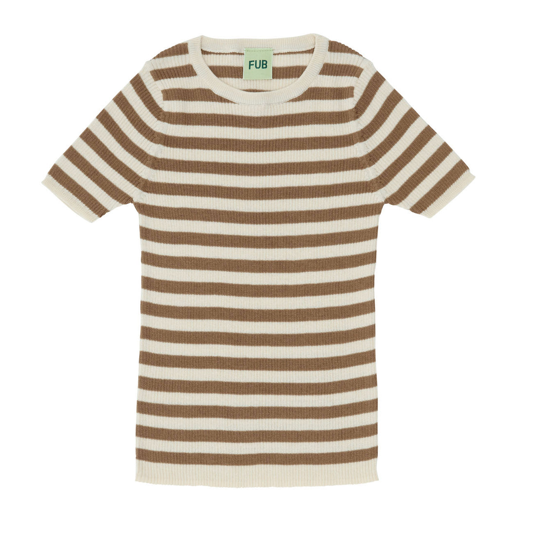 Fub Ecru/Camel Rib Tee