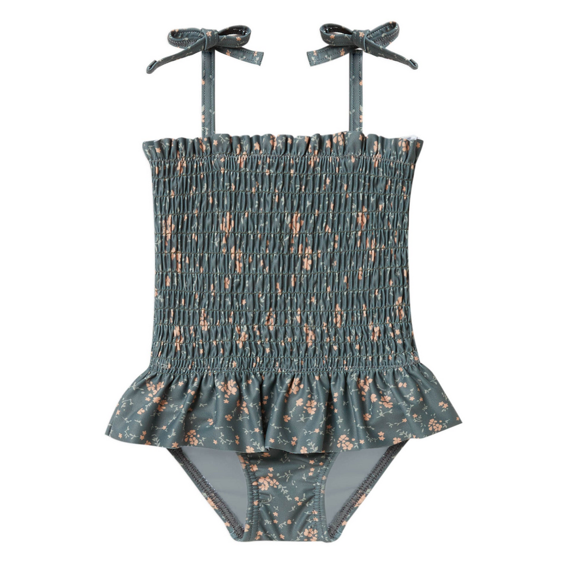 Rylee and Cru Smocked One-Piece | Dark Floral