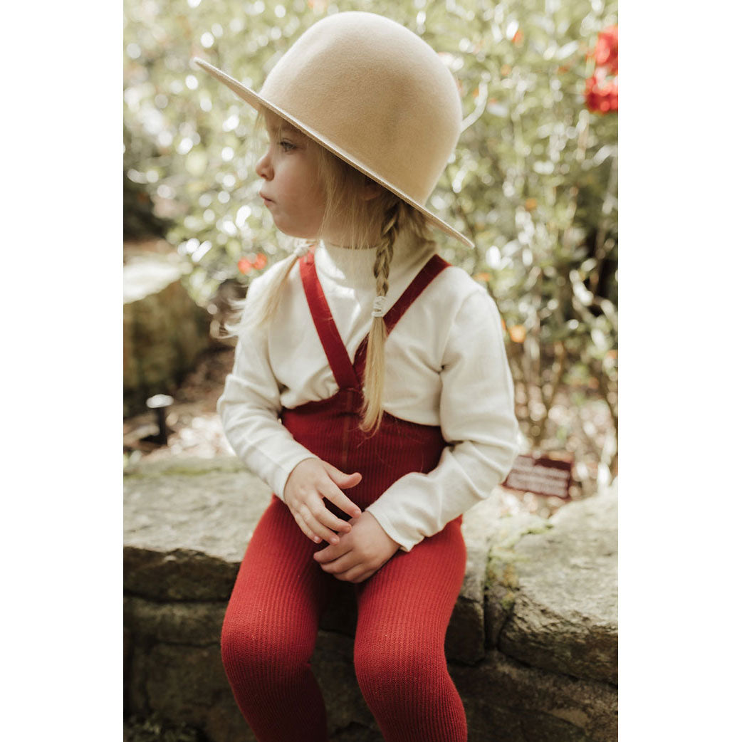 Silly Silas Maple Leaf Footed Cotton Tights