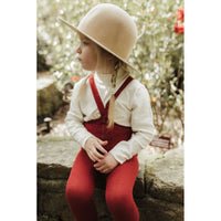 Silly Silas Maple Leaf Footed Cotton Tights
