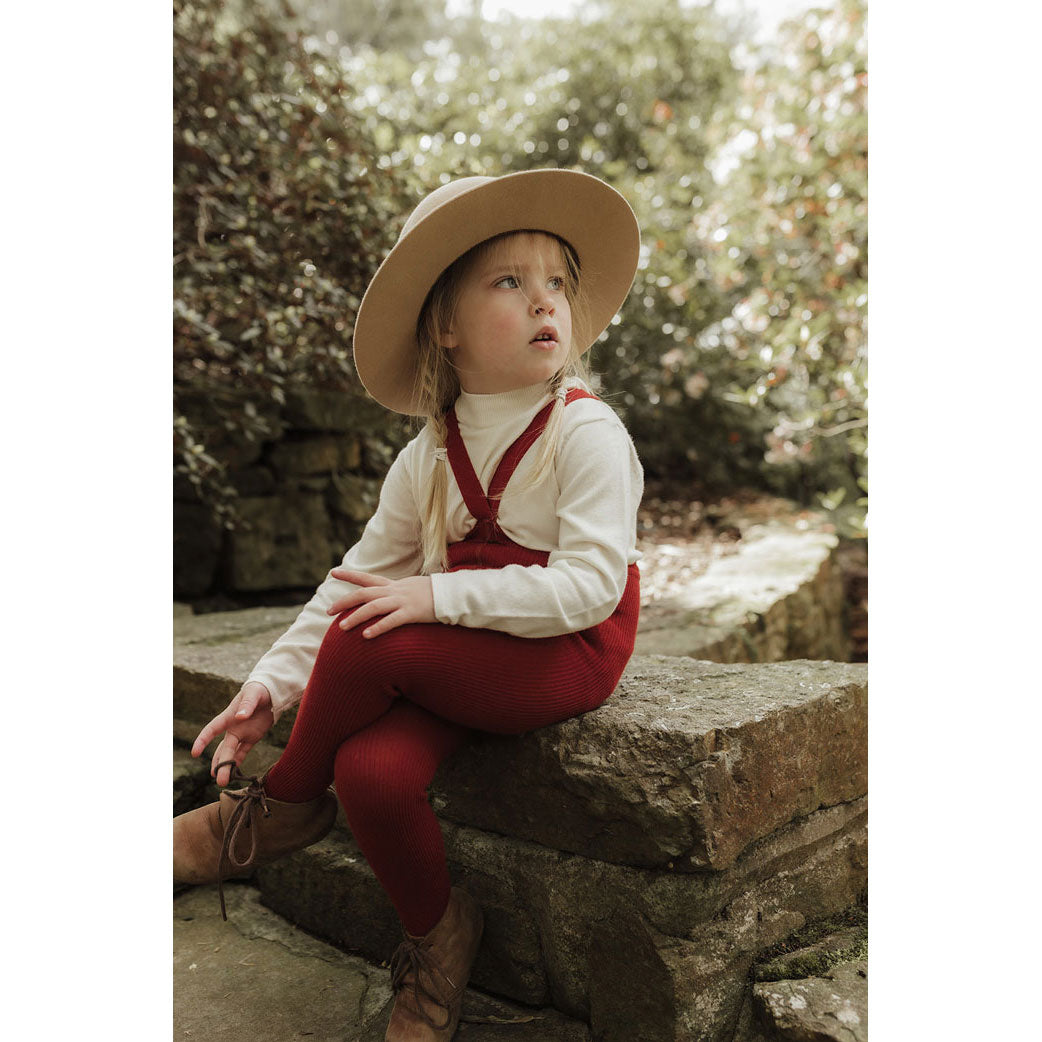 Silly Silas Maple Leaf Footed Cotton Tights