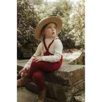 Silly Silas Maple Leaf Footed Cotton Tights