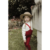 Silly Silas Maple Leaf Footed Cotton Tights