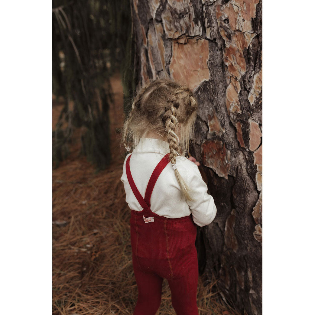 Silly Silas Maple Leaf Footed Cotton Tights