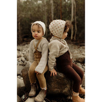 Silly Silas Acorn Brown Teddy Warmy Cotton Tights