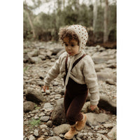 Silly Silas Chocolate Brown Teddy Warmy Cotton Tights