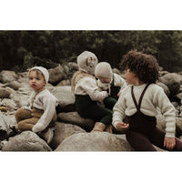 Silly Silas Chocolate Brown Teddy Warmy Cotton Tights