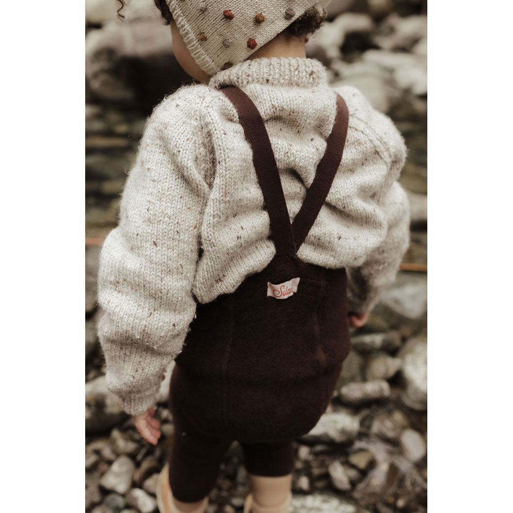 Silly Silas Chocolate Brown Teddy Warmy Cotton Tights