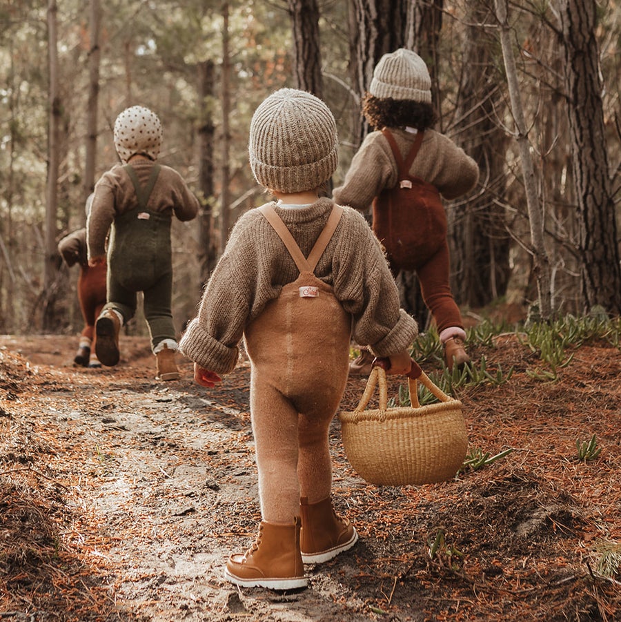 Silly Silas Light Brown Teddy Warmy Cotton Tights