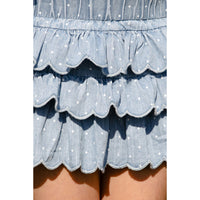 Steph Spotty Chambray  Skirt