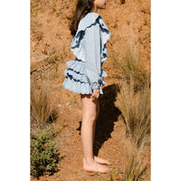 Steph Spotty Chambray  Skirt