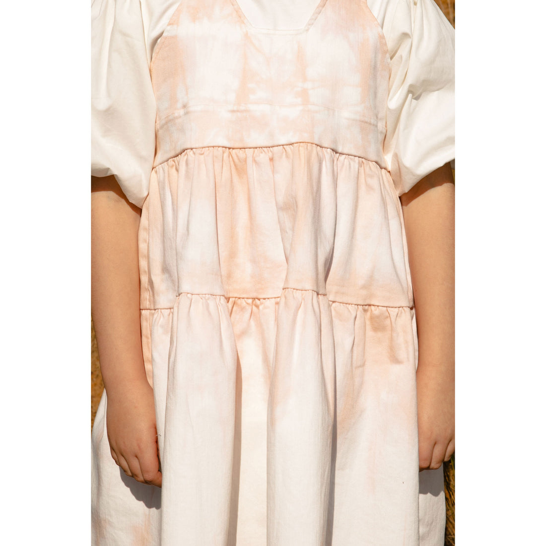Steph Tie Dye Denim Pinafore