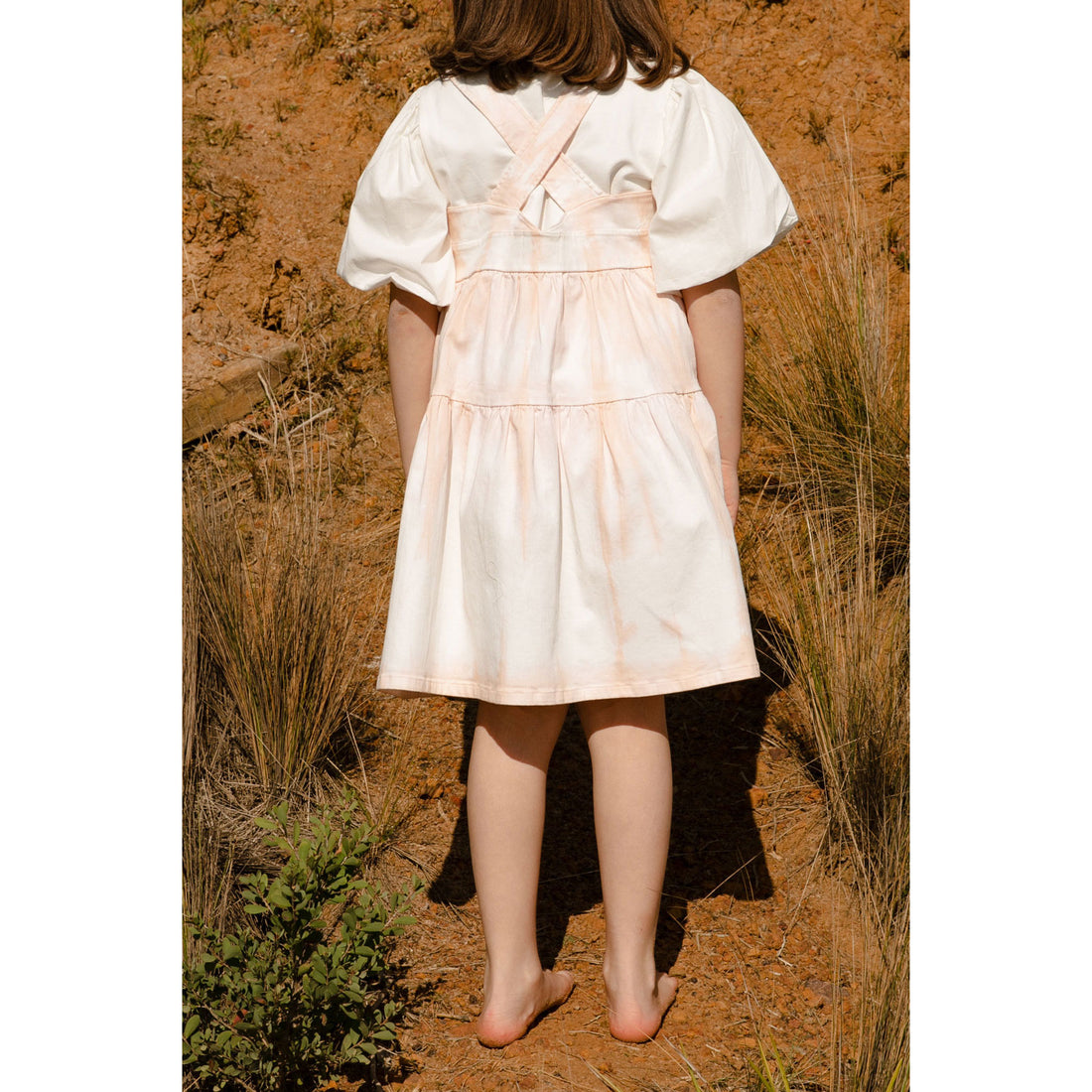 Steph Tie Dye Denim Pinafore