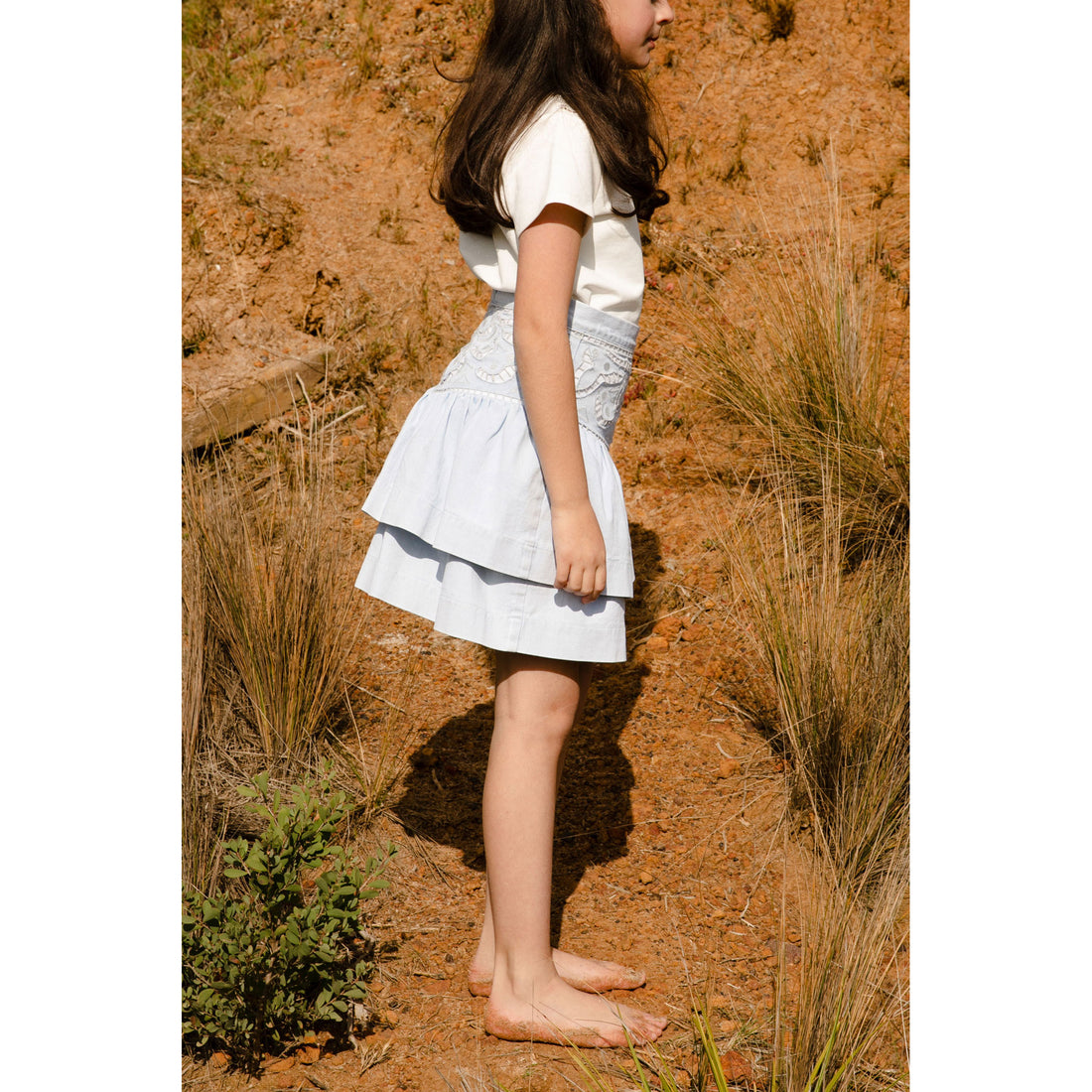 Steph Cut Out Denim Skirt