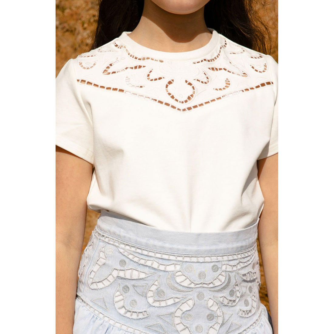 Steph Cut Out Denim Skirt