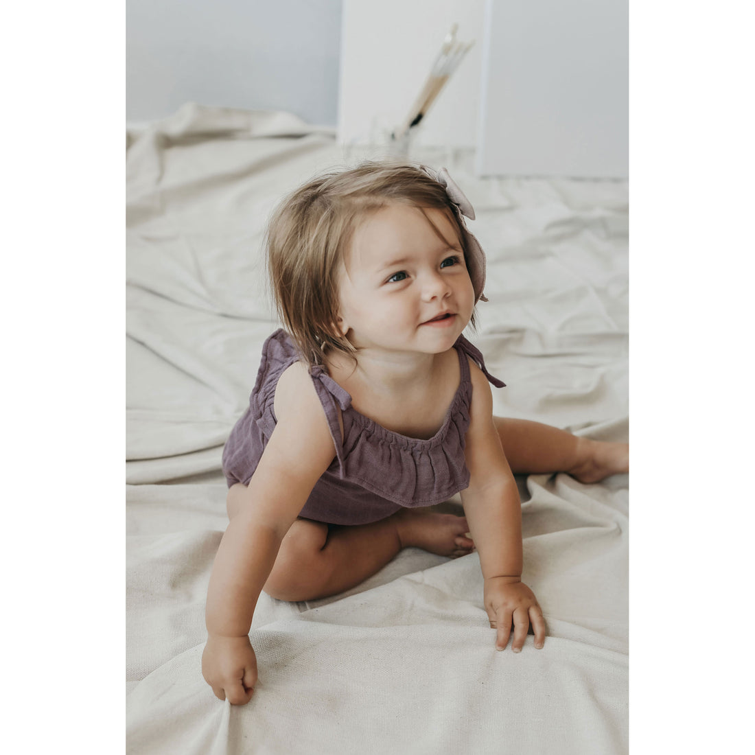 Jamie Kay Wisteria Organic Cotton Muslin Luna Playsuit
