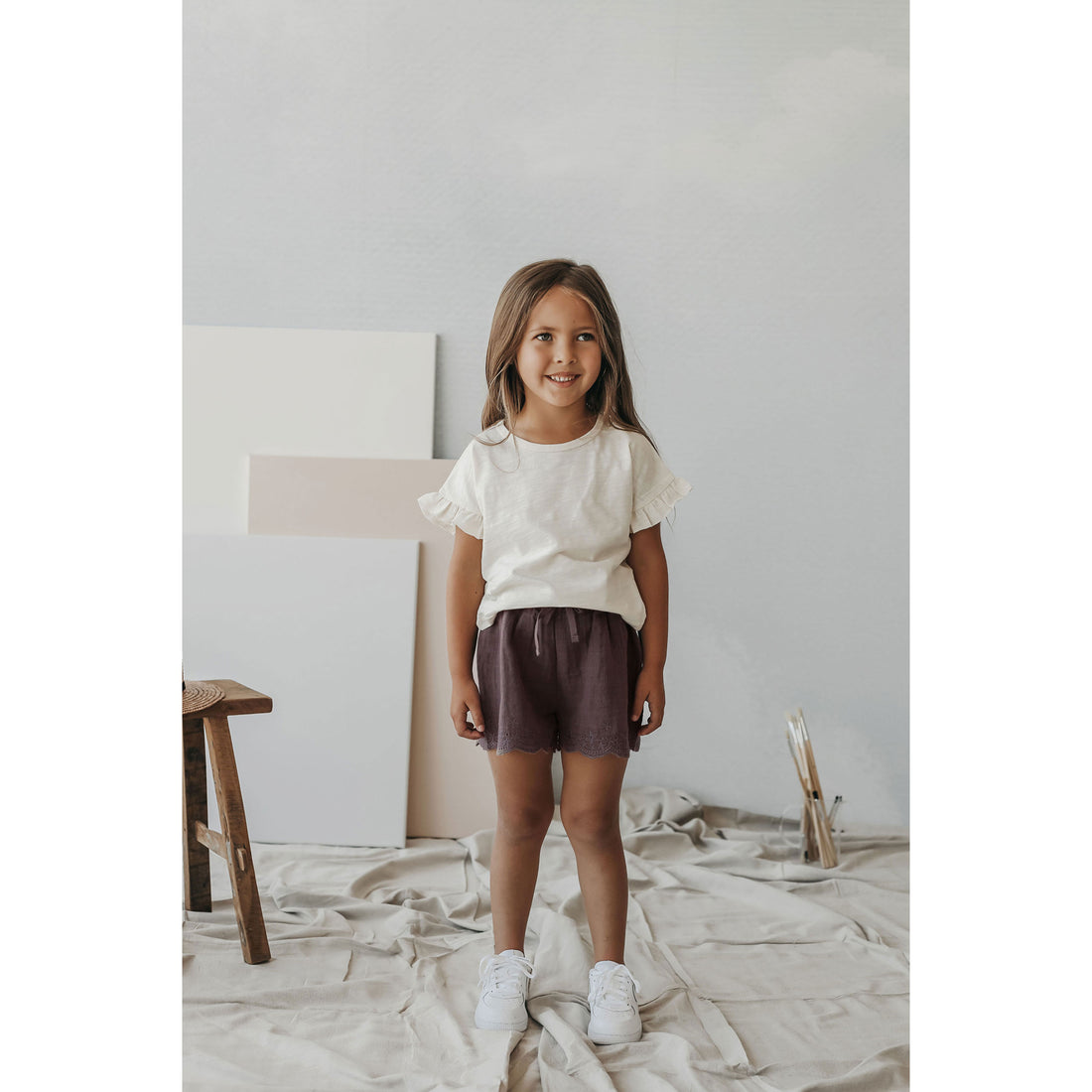 Jamie Kay Wisteria Organic Cotton Muslin Quinn Short