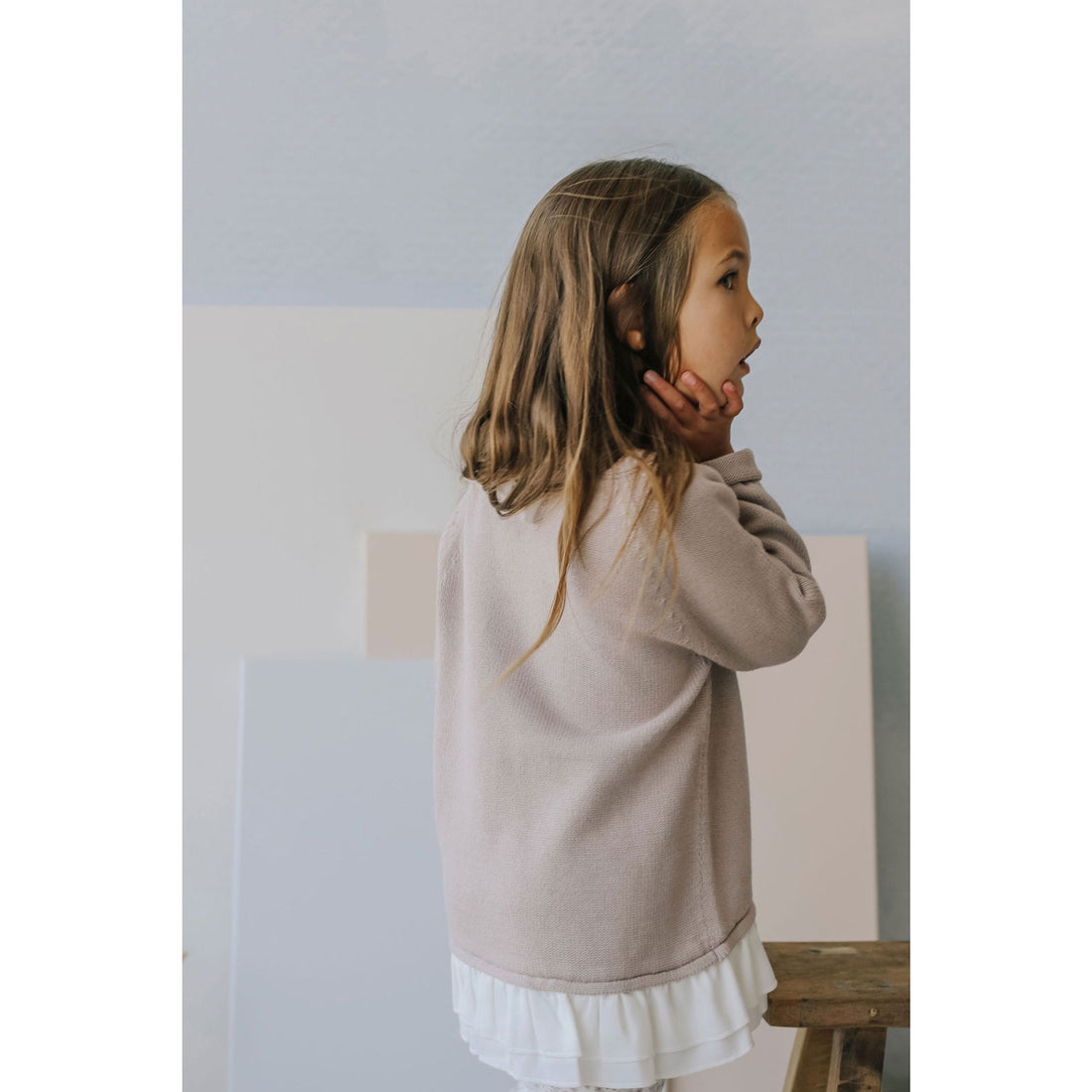 Jamie Kay Rosebud Frill Knit Sweater
