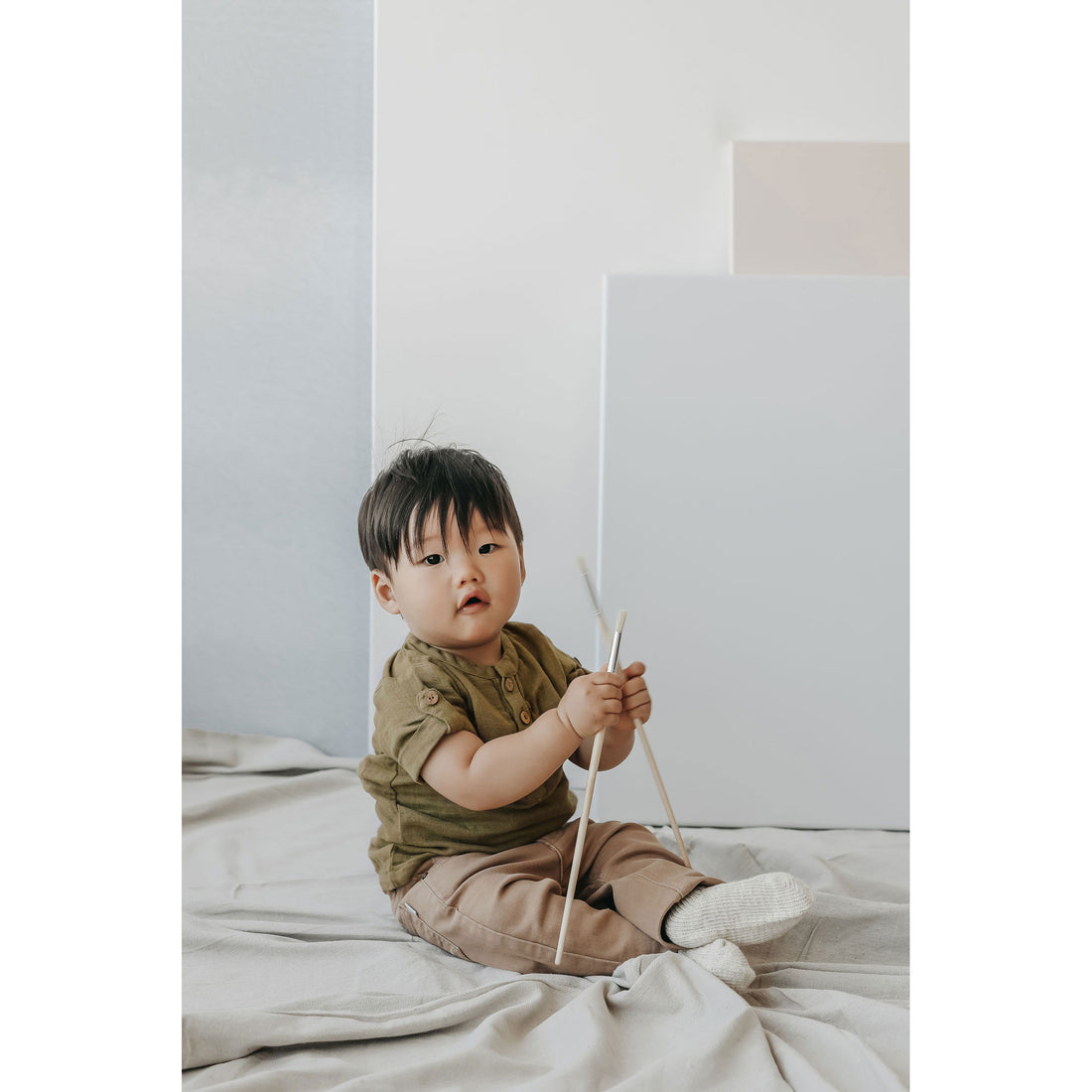 Jamie Kay Gold Organic Cotton Muslin Sammie Top