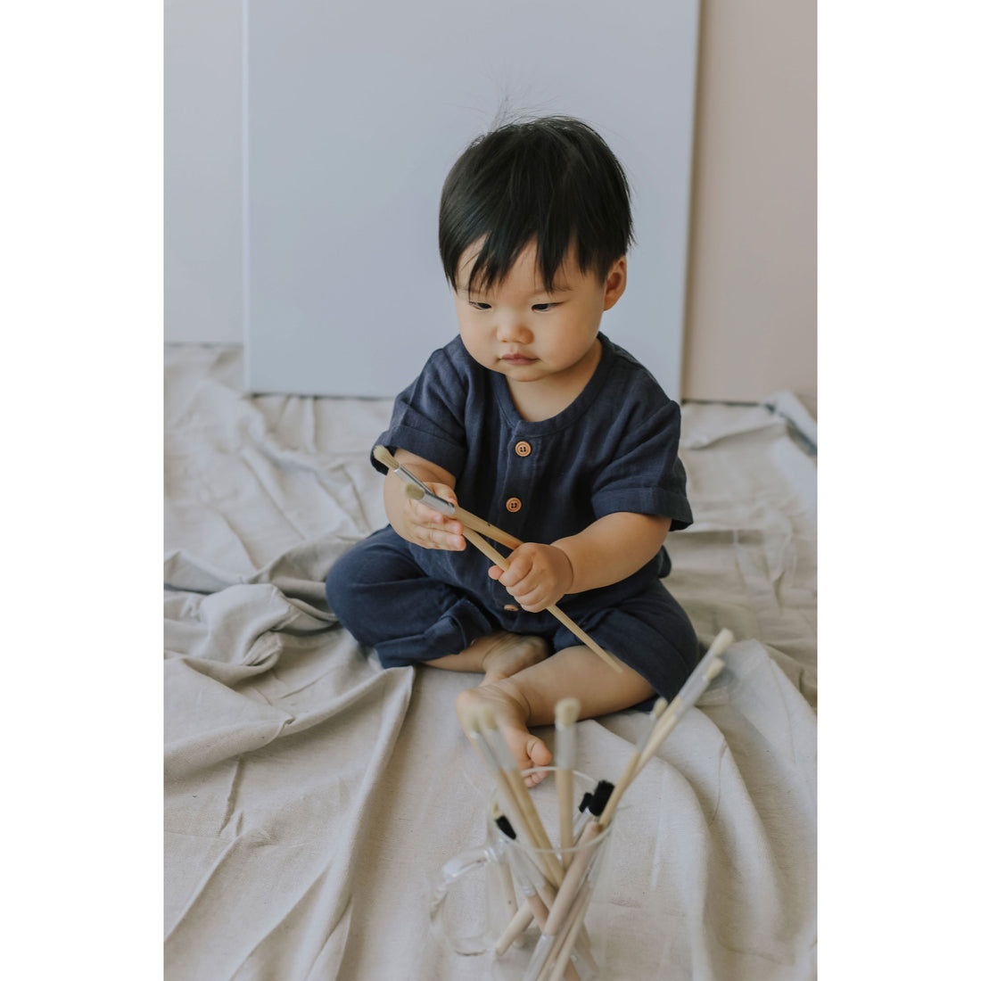 Jamie Kay Gold Organic Cotton Muslin Ryan Onepiece